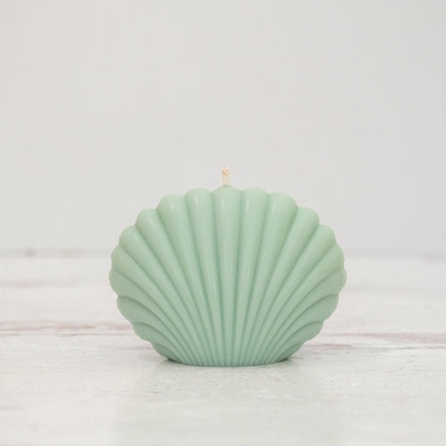 Bougie Coquillage Décorative — Cire de Soja, 6 Couleurs