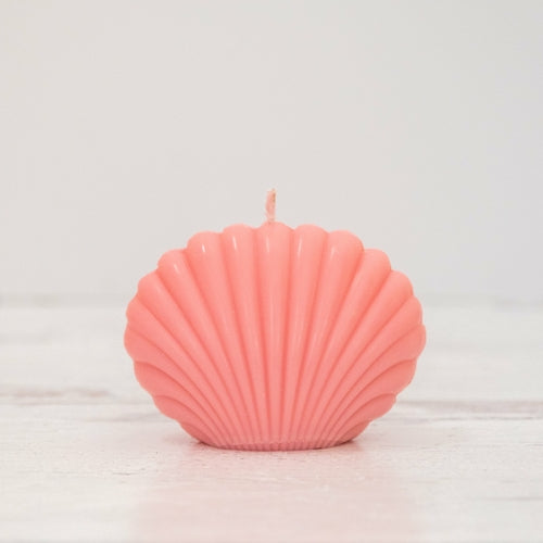 Bougie Coquillage Décorative — Cire de Soja, 6 Couleurs