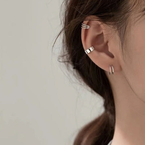 Boucles d'Oreilles Clip Cristal Plante — Style Tendance