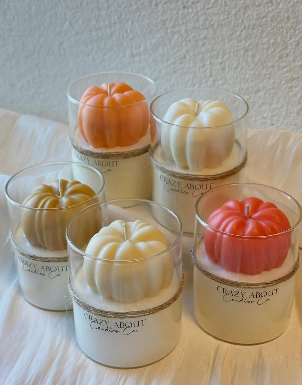Bougie Citrouille Artisanale en Pot de Verre — Cire de Soja & Parfum Personnalisé