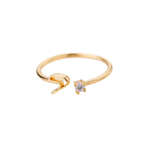 Bague Initiale A-Z — Personnalisée Acier Inoxydable