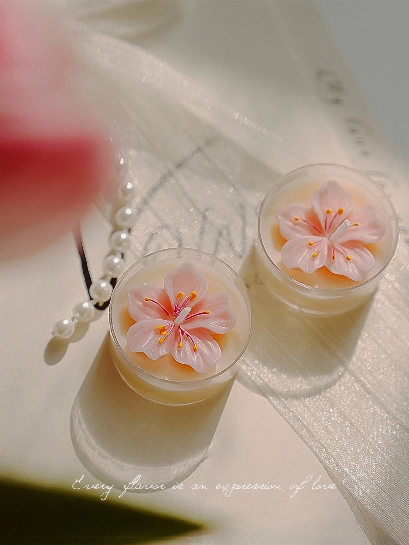 Coffret 4 Bougies Parfumées Fleur de Pêcher — Prêt-à-Offrir