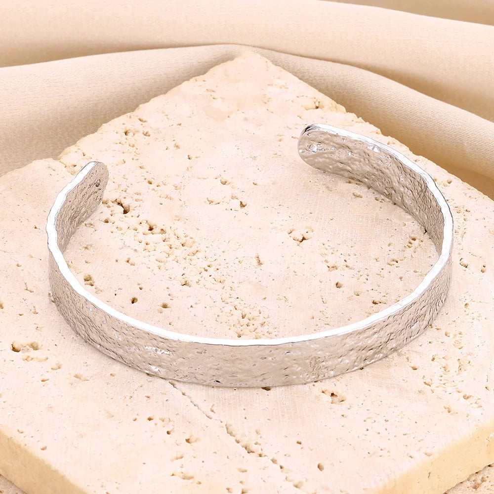 Bracelet Manchette Ouvert Vintage — Acier Inoxydable