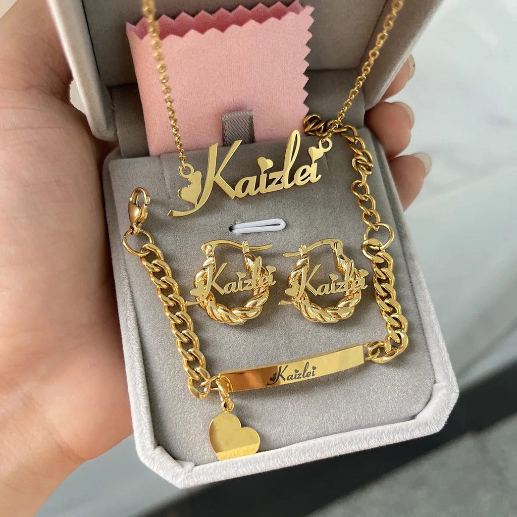Adorable mini parure de bijoux personnalisée