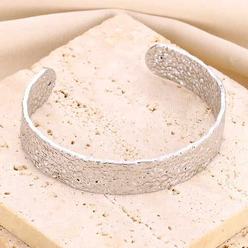 Bracelet Manchette Ouvert Vintage — Acier Inoxydable