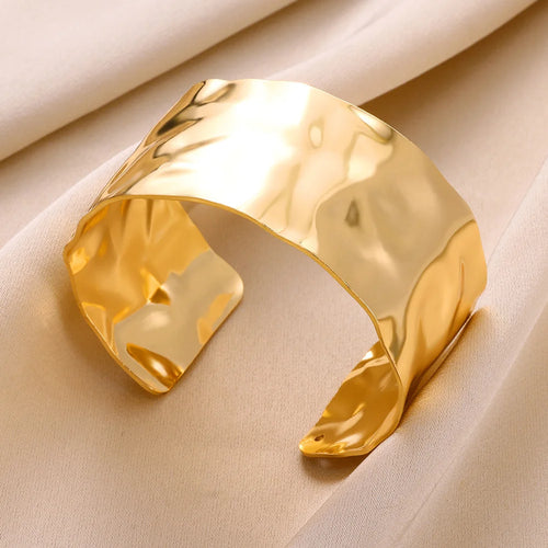 Bracelet Manchette Ouvert Vintage — Acier Inoxydable