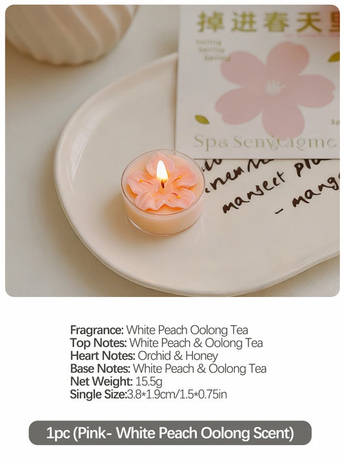 Coffret 4 Bougies Parfumées Fleur de Pêcher — Prêt-à-Offrir
