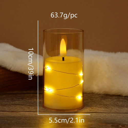 Bougie LED avec Guirlande Lumineuse