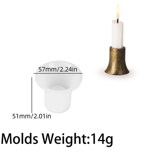 Moule pour ensemble de bougeoirs ronds géométriques, vase cylindrique, porte-bougie