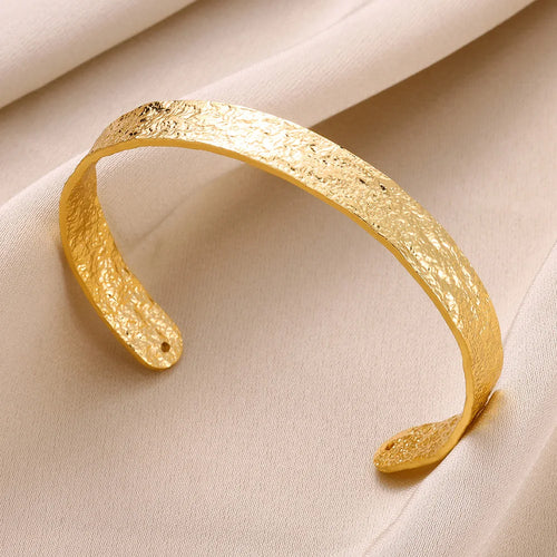 Bracelet Manchette Ouvert Vintage — Acier Inoxydable