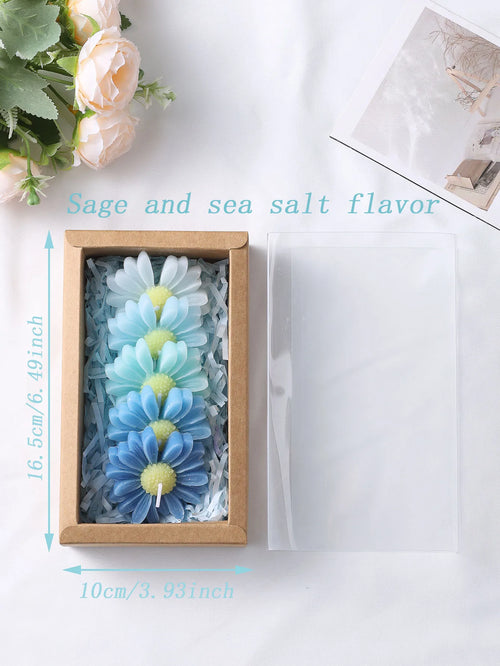 Ensemble de 5 Bougies Parfumées Marguerite — Déco Florale