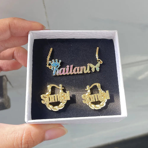 Adorable mini parure de bijoux personnalisée