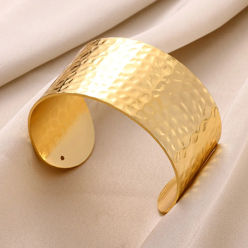 Bracelet Manchette Ouvert Vintage — Acier Inoxydable