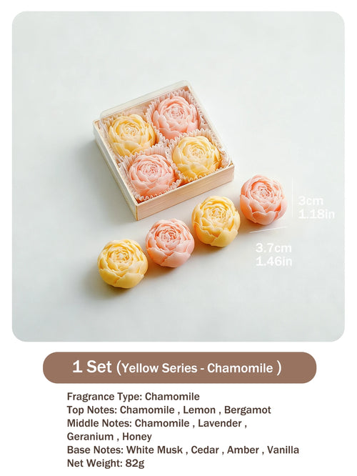 Bougie Marguerite Artisanale — Cire de Soja, 6 Couleurs & Déco Florale