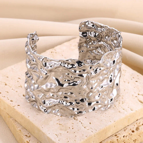 Bracelet Manchette Ouvert Vintage — Acier Inoxydable
