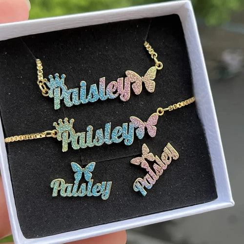 Adorable mini parure de bijoux personnalisée