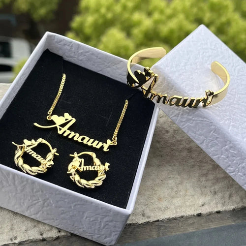Adorable mini parure de bijoux personnalisée