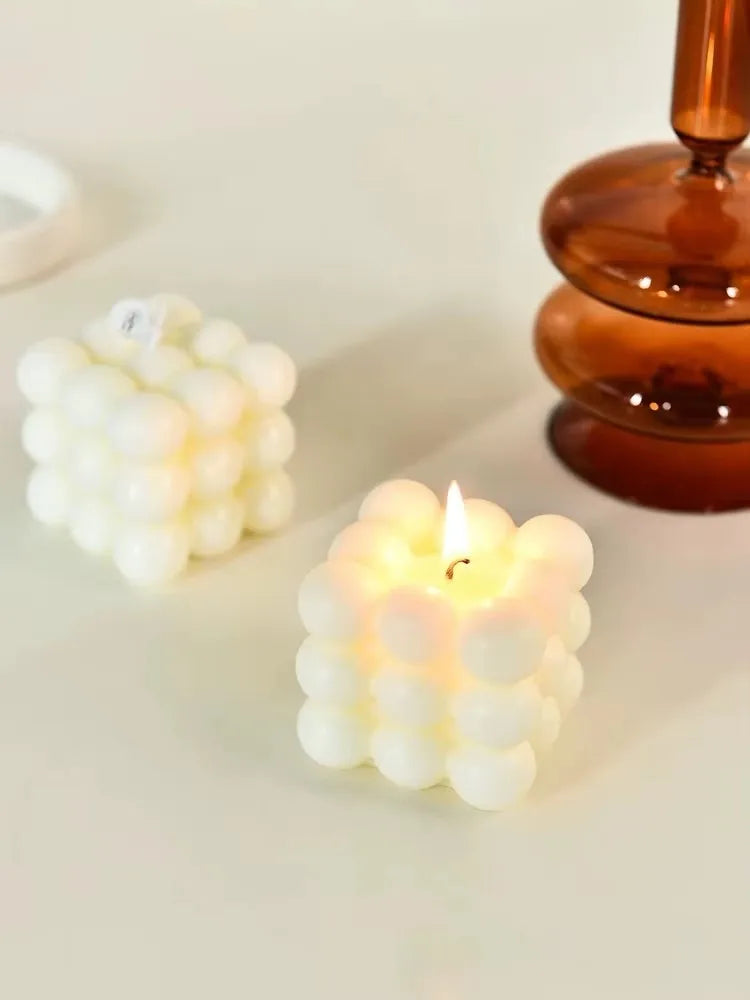 Bougie Parfumée Cube Blanc