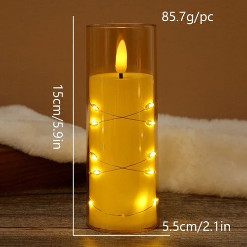 Bougie LED avec Guirlande Lumineuse