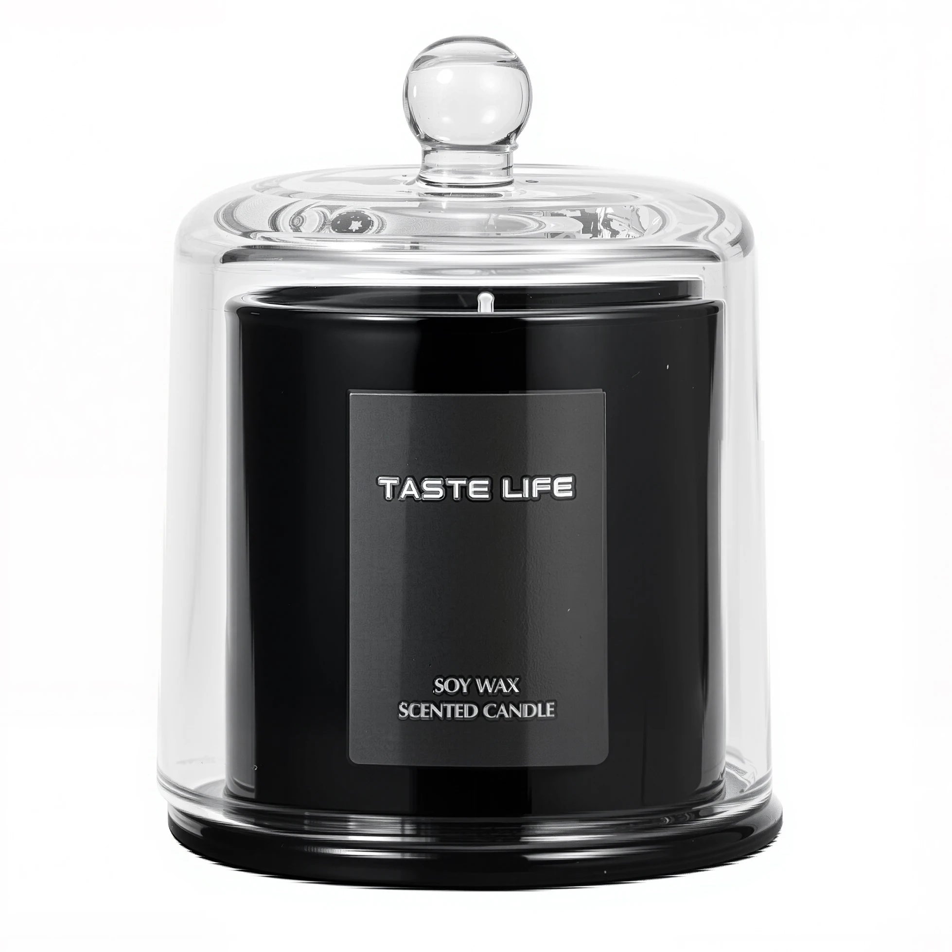 Bougie Parfumée Premium — Cloche en Verre & Huiles Essentielles, Sans Fumée