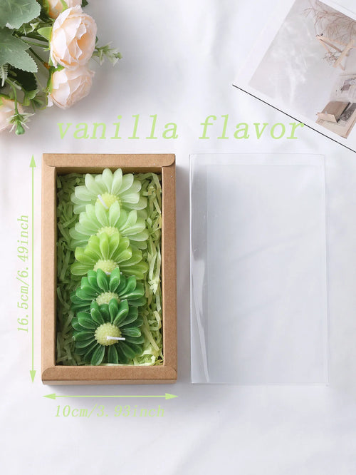Ensemble de 5 Bougies Parfumées Marguerite — Déco Florale