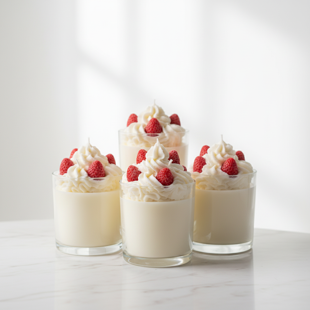 Bougie Fraises & Crème — Plusieurs