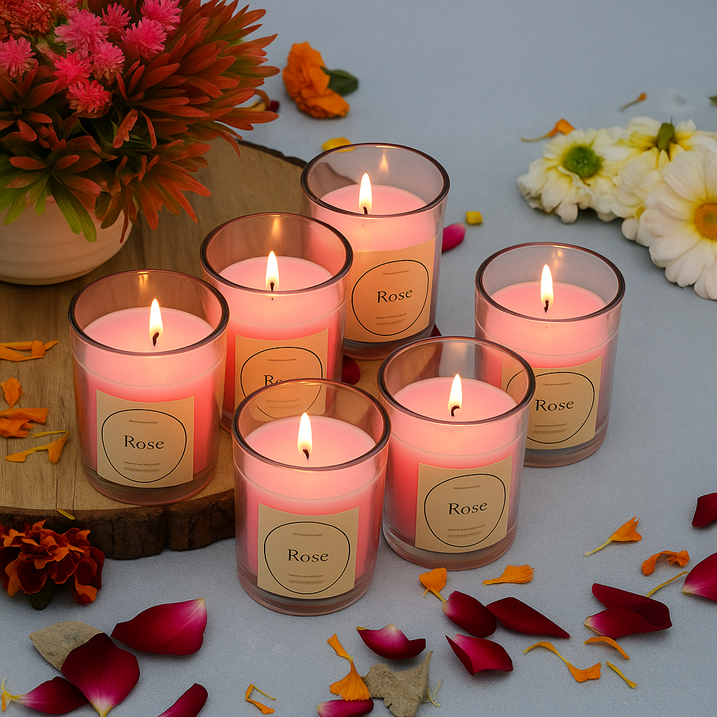 Bougie Parfumée en Verre — Ambiance Apaisante & Combustion Sécurisée