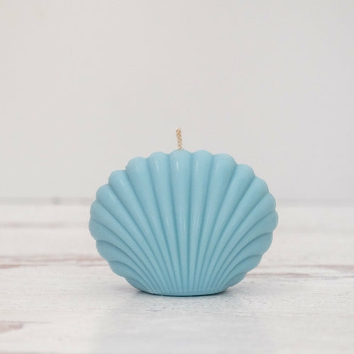 Bougie Coquillage Décorative — Cire de Soja, 6 Couleurs