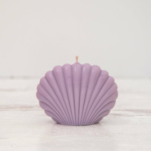 Bougie Coquillage Décorative — Cire de Soja, 6 Couleurs
