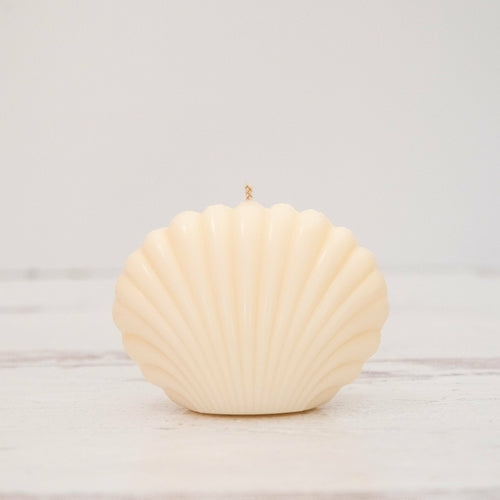 Bougie Coquillage Décorative — Cire de Soja, 6 Couleurs