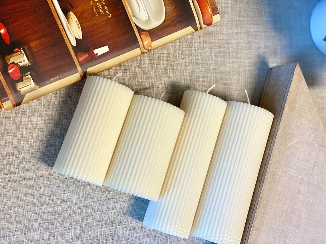 Ribbed Candle